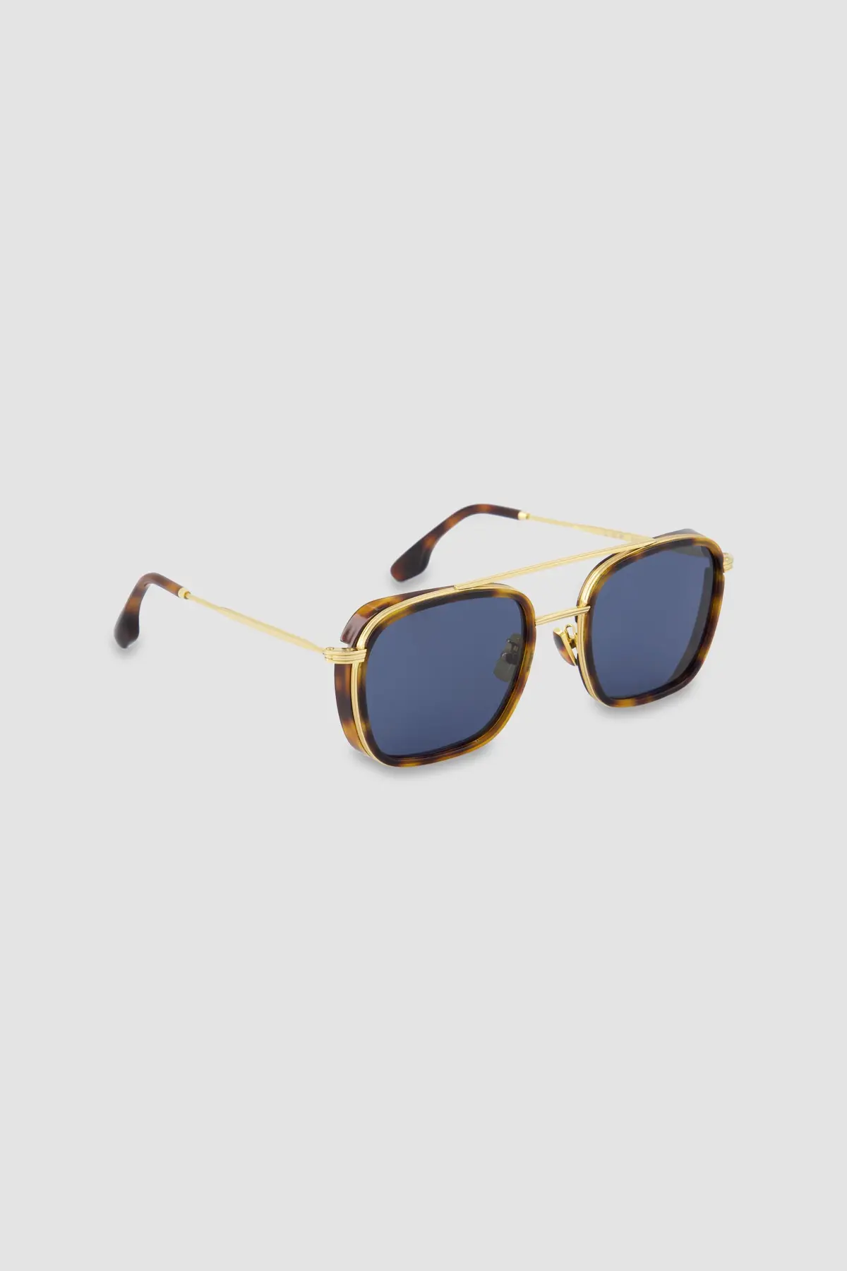 L.G.R Metal Explorer Gold/Havana Maculato/Blue 58' Askari Sunglasses 1