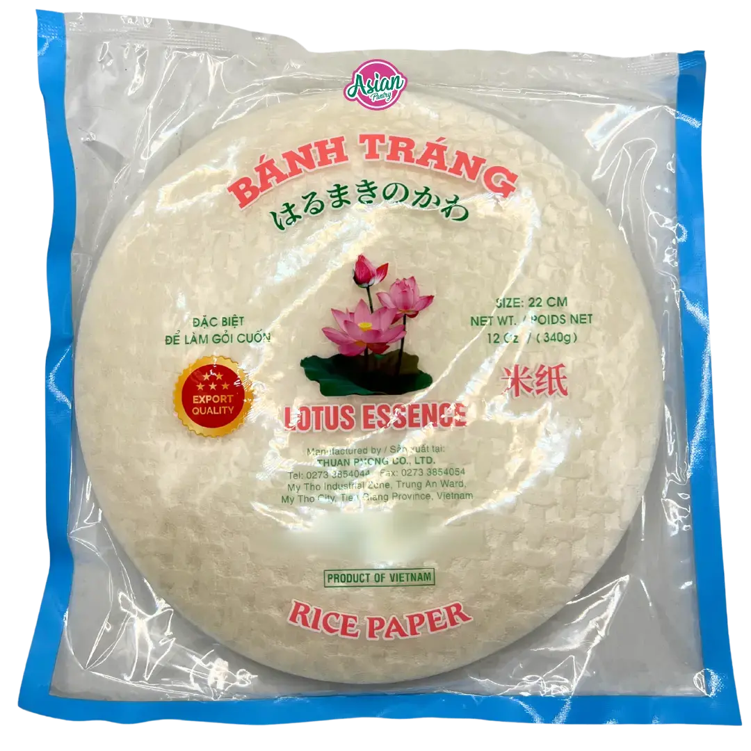 Lotus Essence Banh Trang Round Rice Paper 22Cm 340G 1