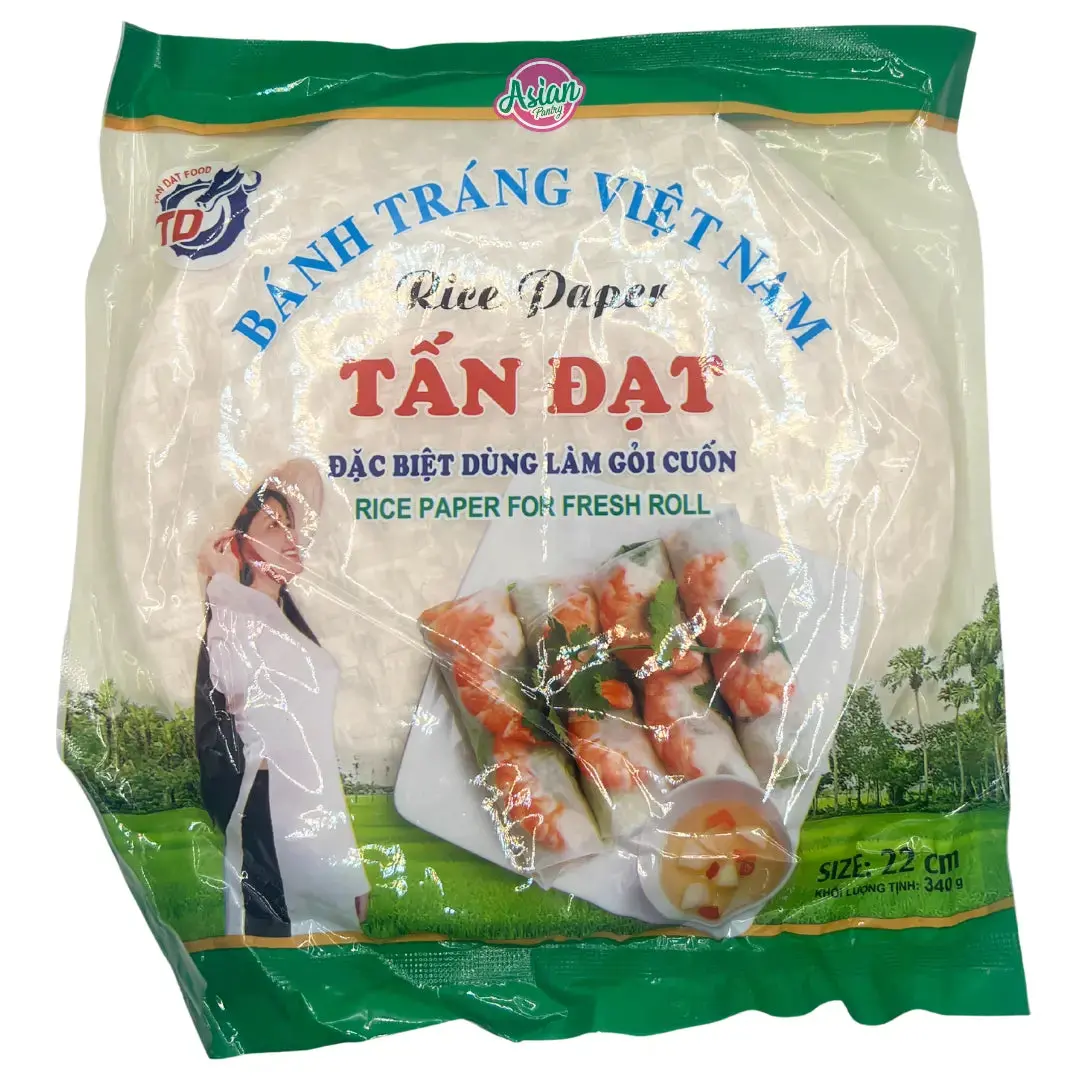 Tan Dat Rice Paper For Fresh Roll (22Cm) 340G 1