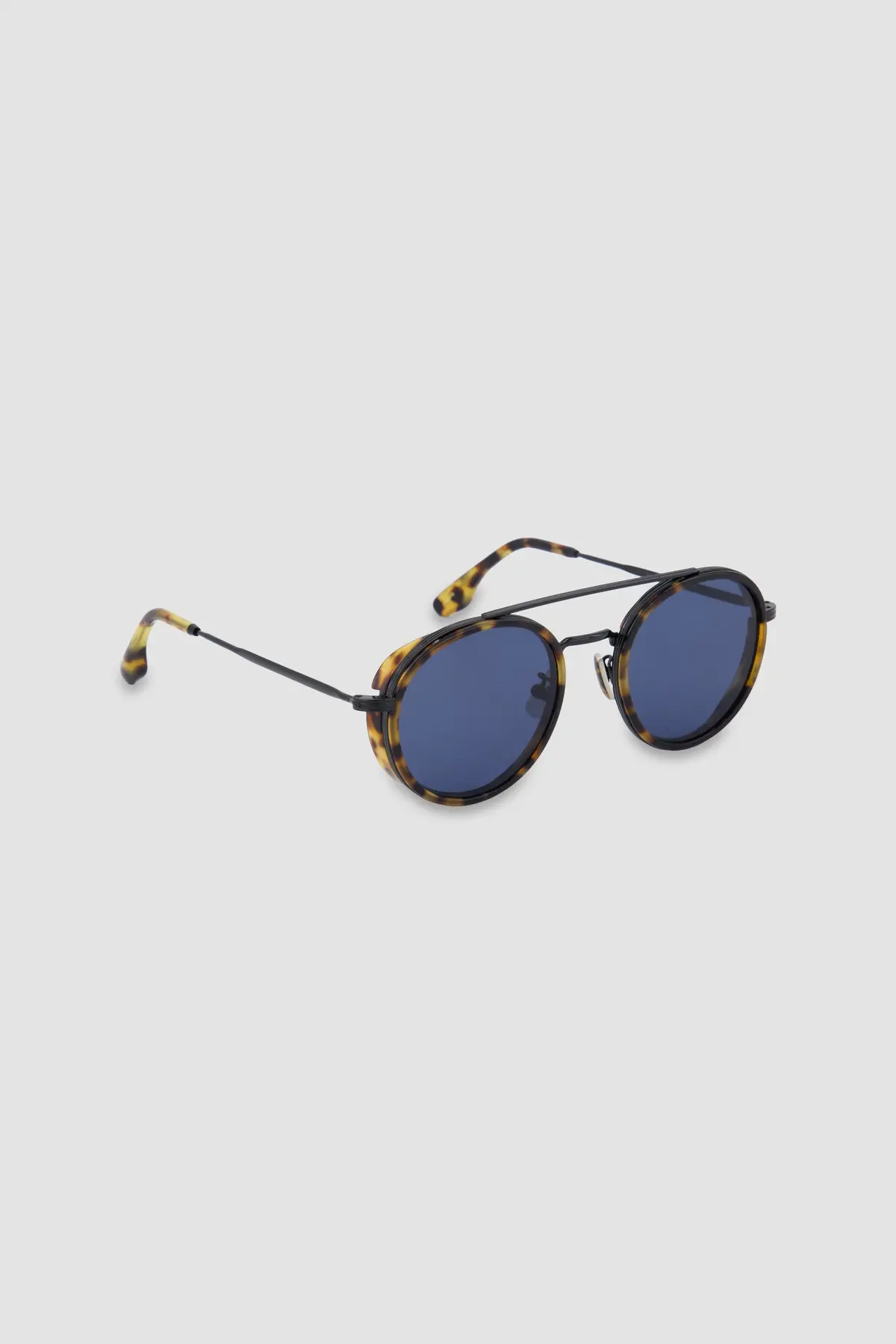 L.G.R Black/Havana Tartarugato/Blue 54' Tsavo Metal Explorer Sunglasses 1
