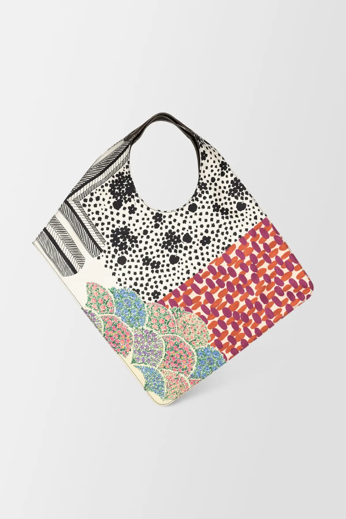 Mantero Multicolor Carre' Handbag 1