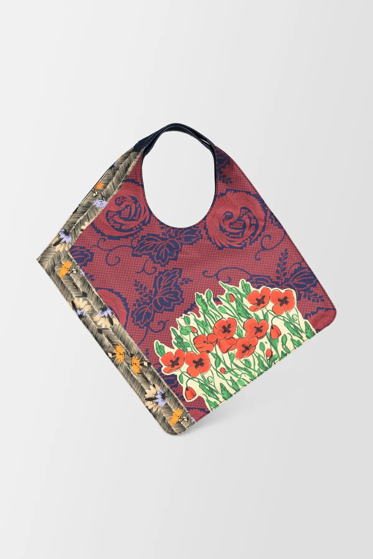 Mantero Multicolor Carre' Handbag 1
