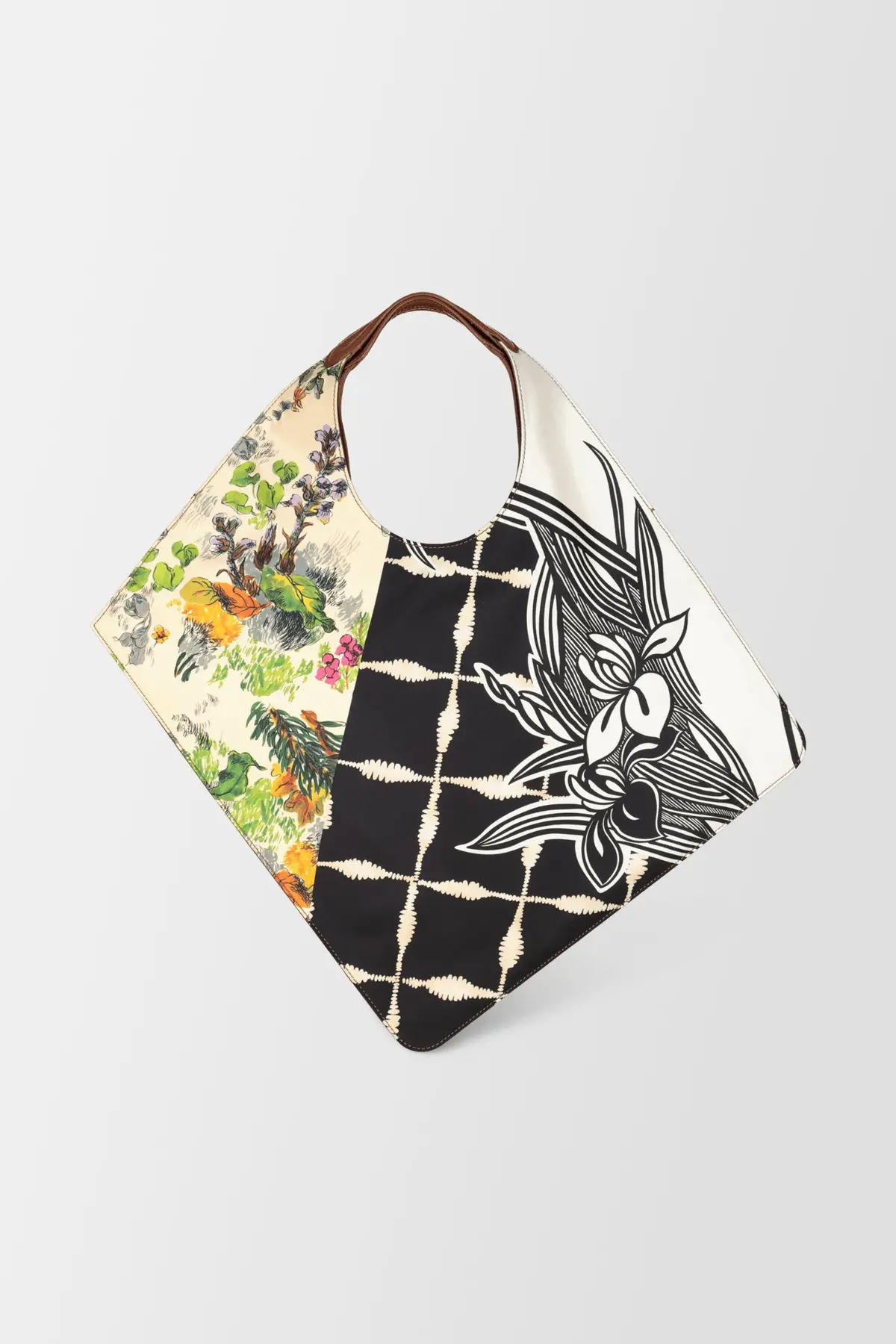 Mantero Multicolor Carre' Handbag 1