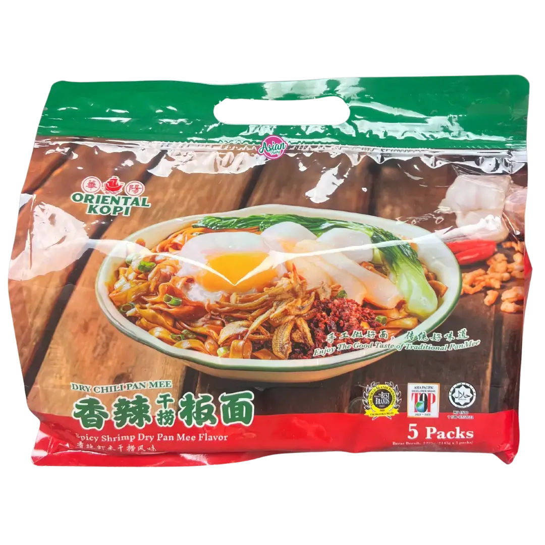 Oriental Kopi Spicy Shrimp Dry Pan Mee Flavour 1