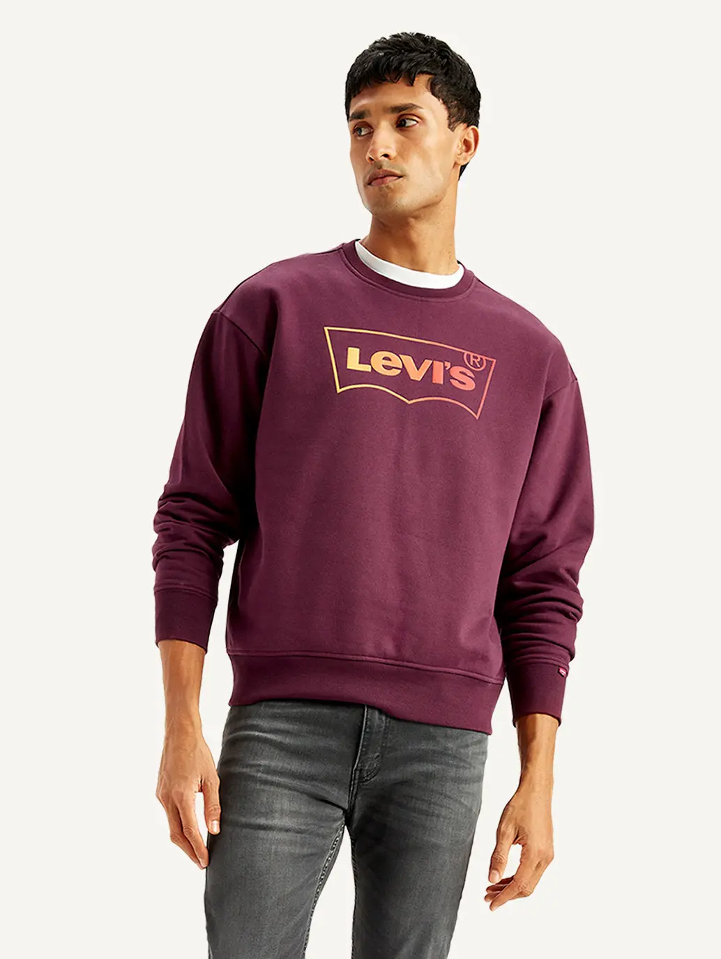 Men's Brand Logo Crew Neck Sweatshirt 1