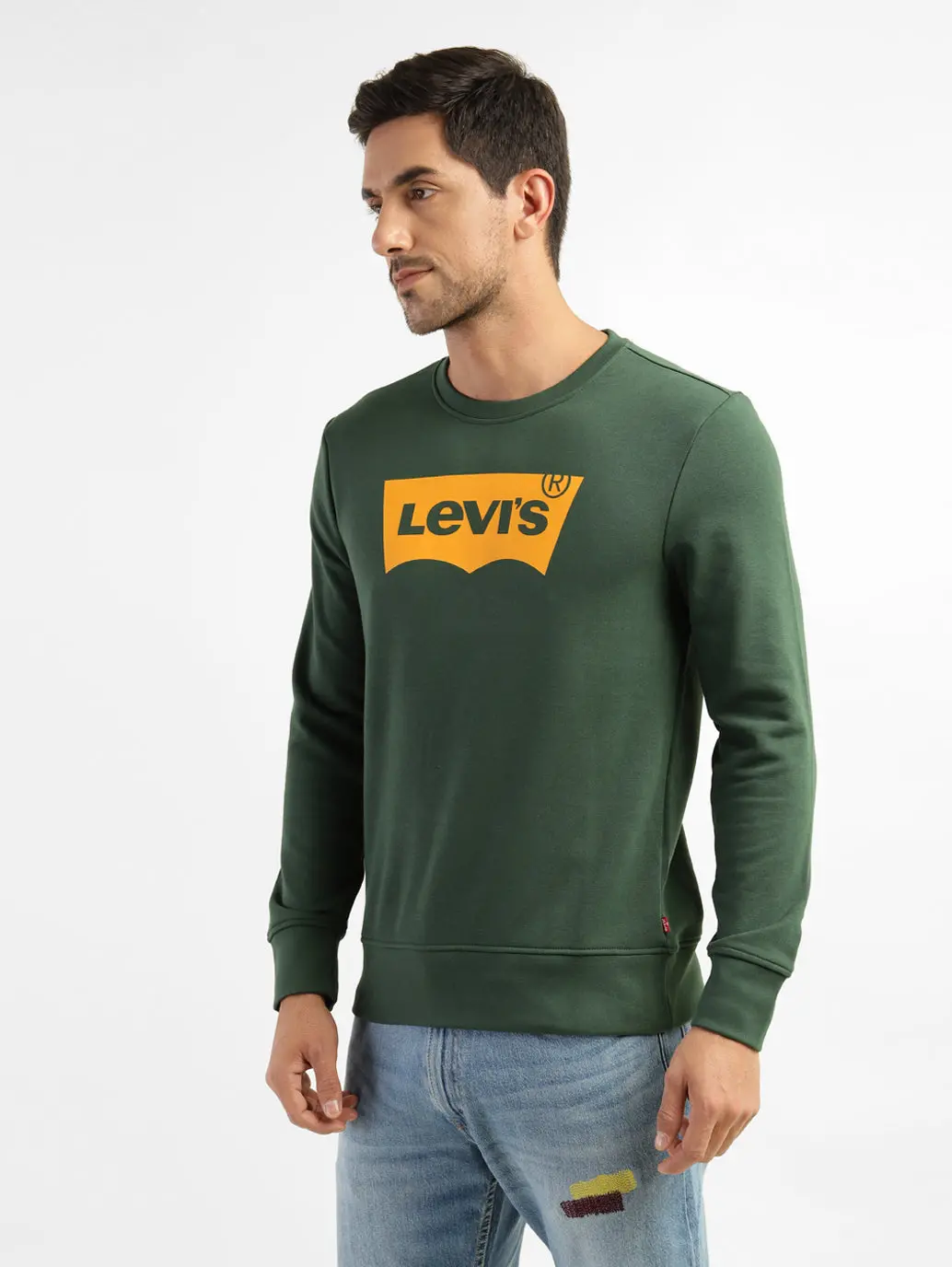 Men's Brand Logo Crew Neck Sweatshirt 4