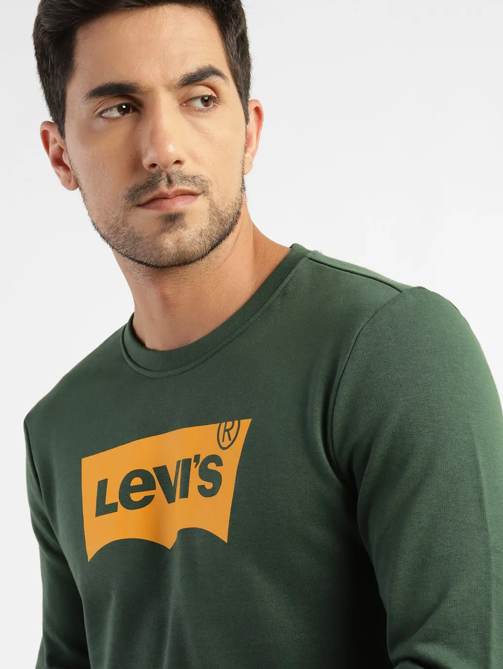 Men's Brand Logo Crew Neck Sweatshirt 5