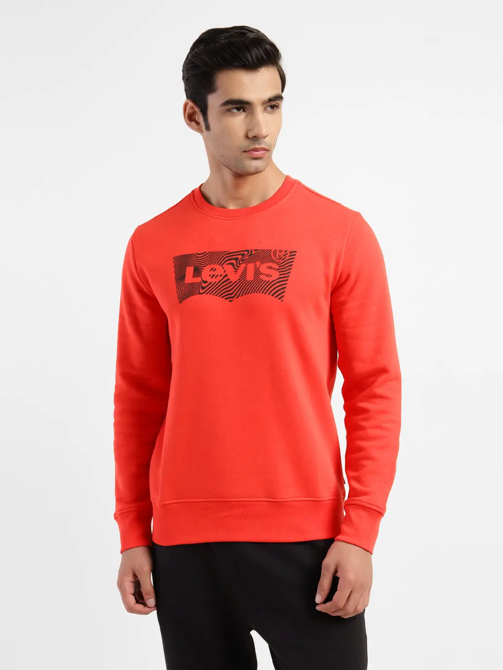 Men's Brand Logo Crew Neck Sweatshirt 1