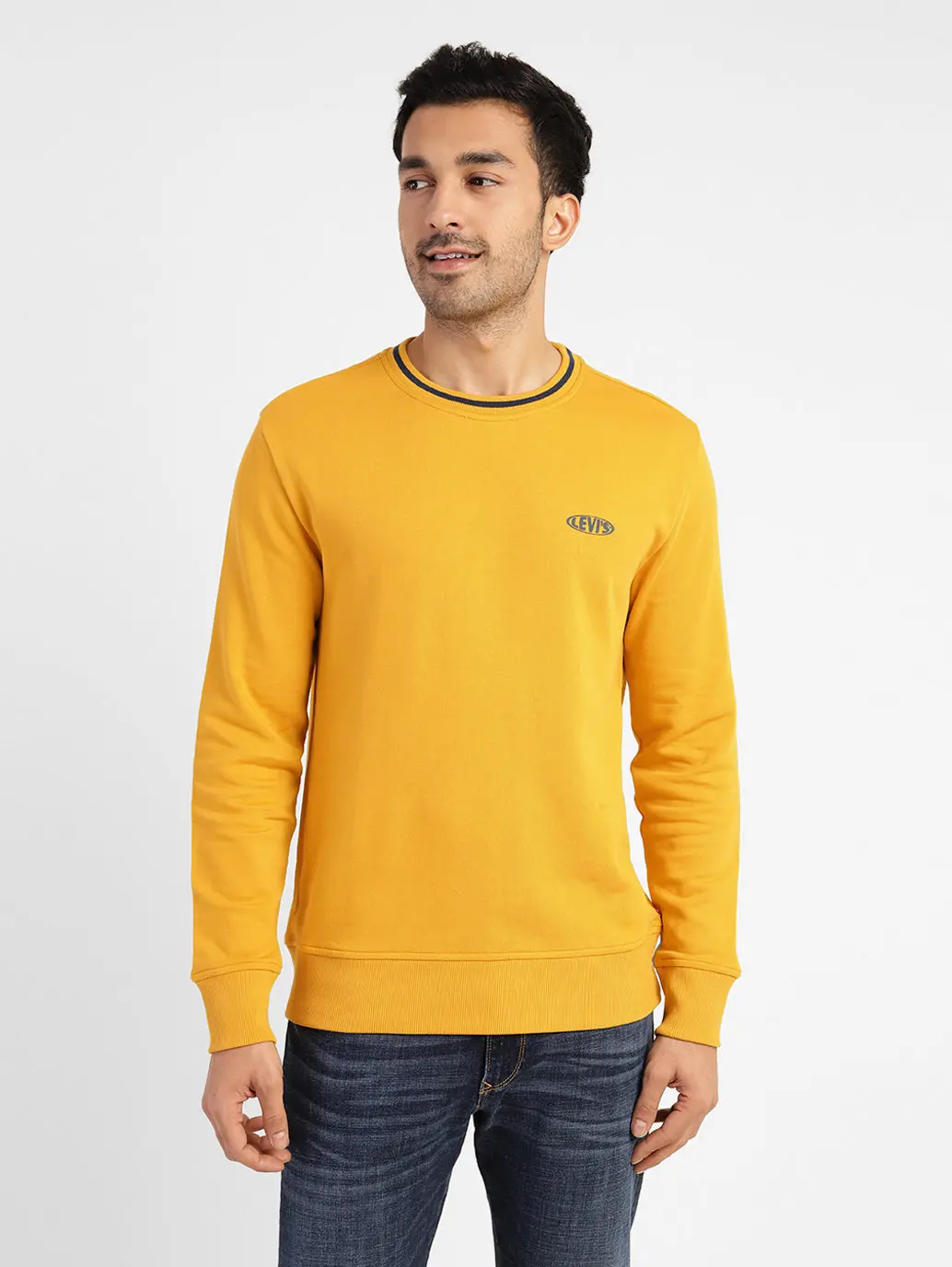 Men's Solid Crew Neck Sweatshirt 1