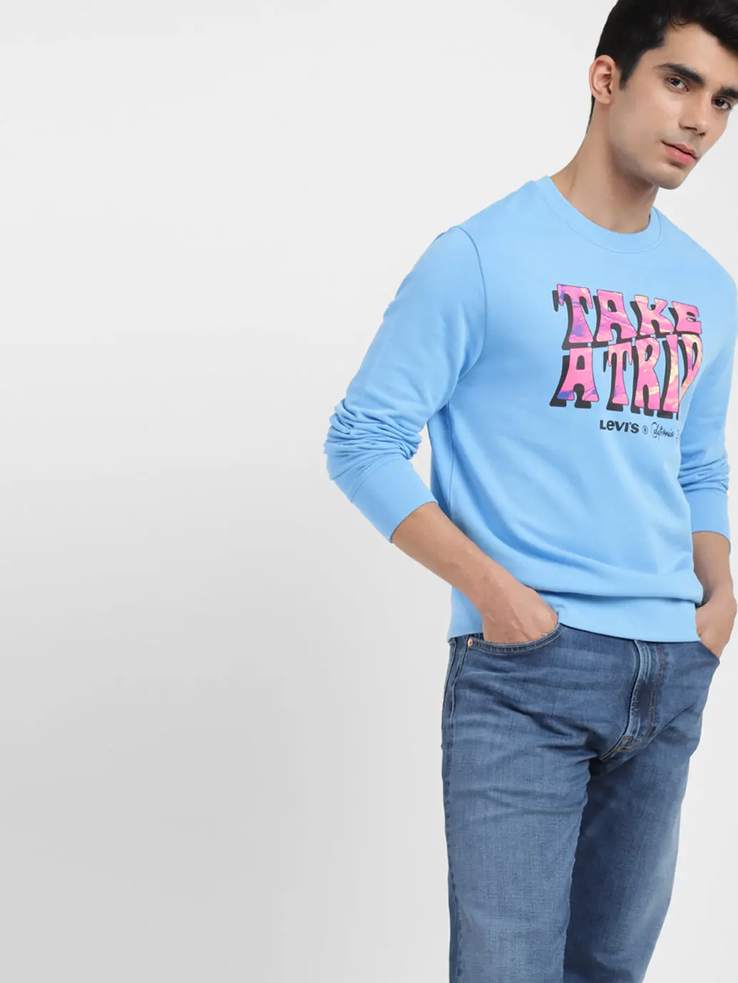 Men's Printed Crew Neck Sweatshirt 2