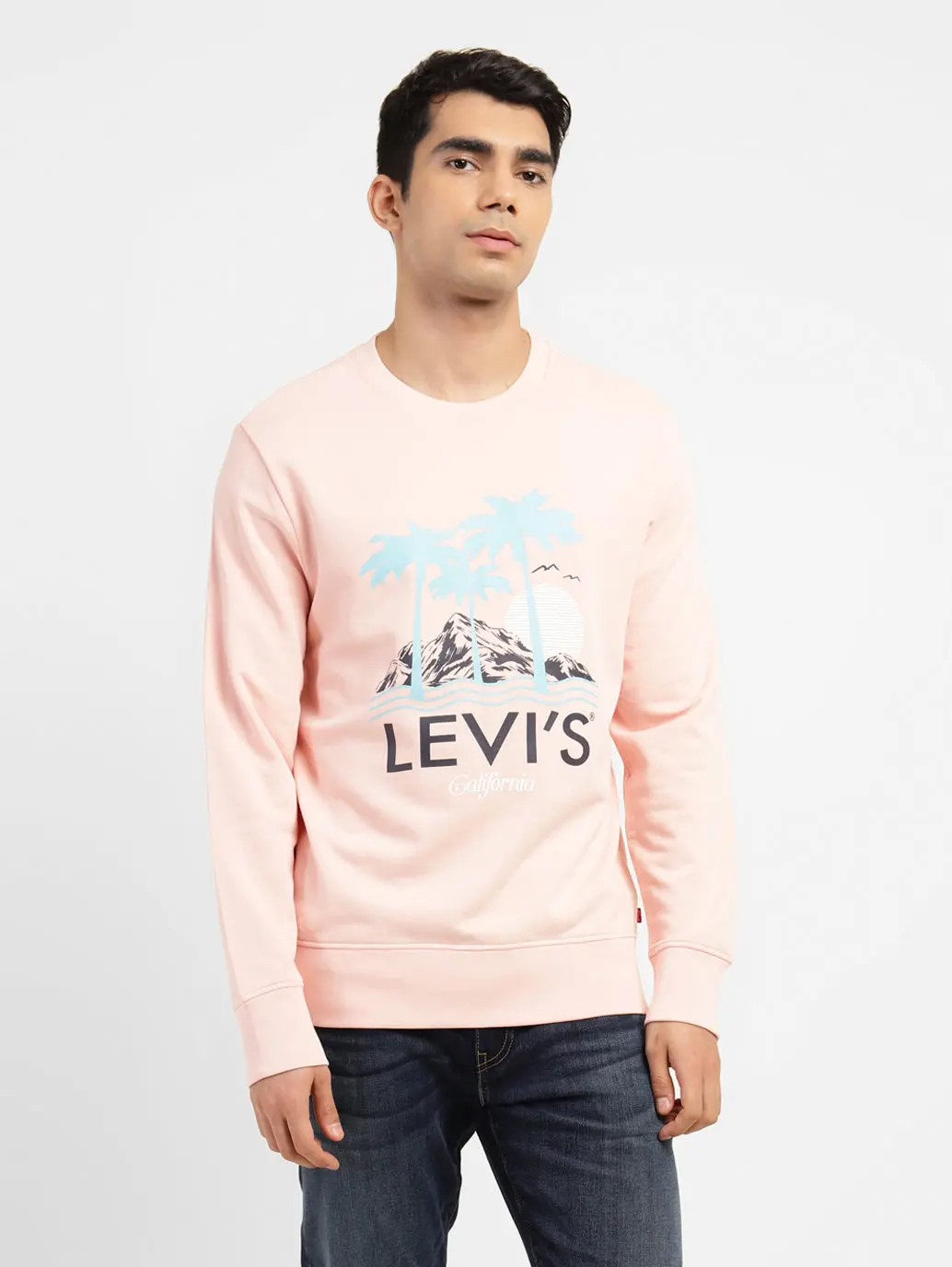Men's Graphic Print Crew Neck Sweatshirt 1