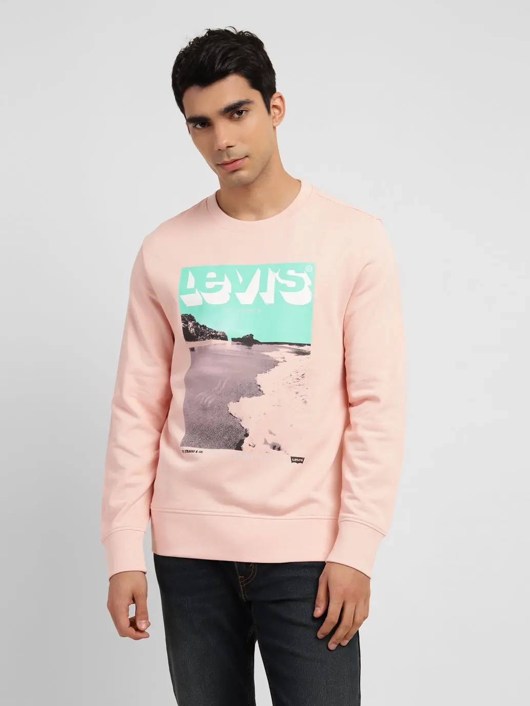 Men's Graphic Print Crew Neck Sweatshirt 2