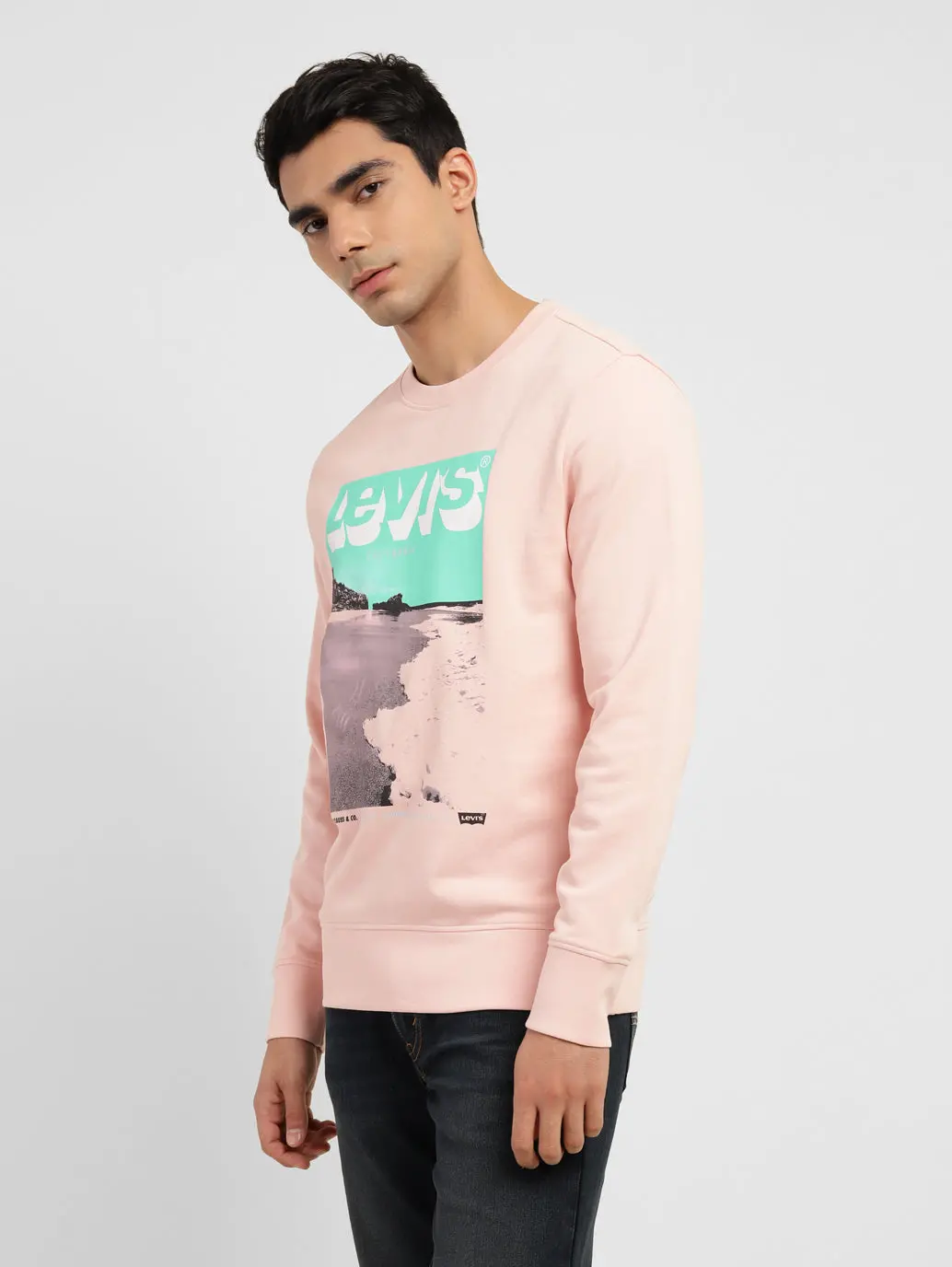Men's Graphic Print Crew Neck Sweatshirt 4