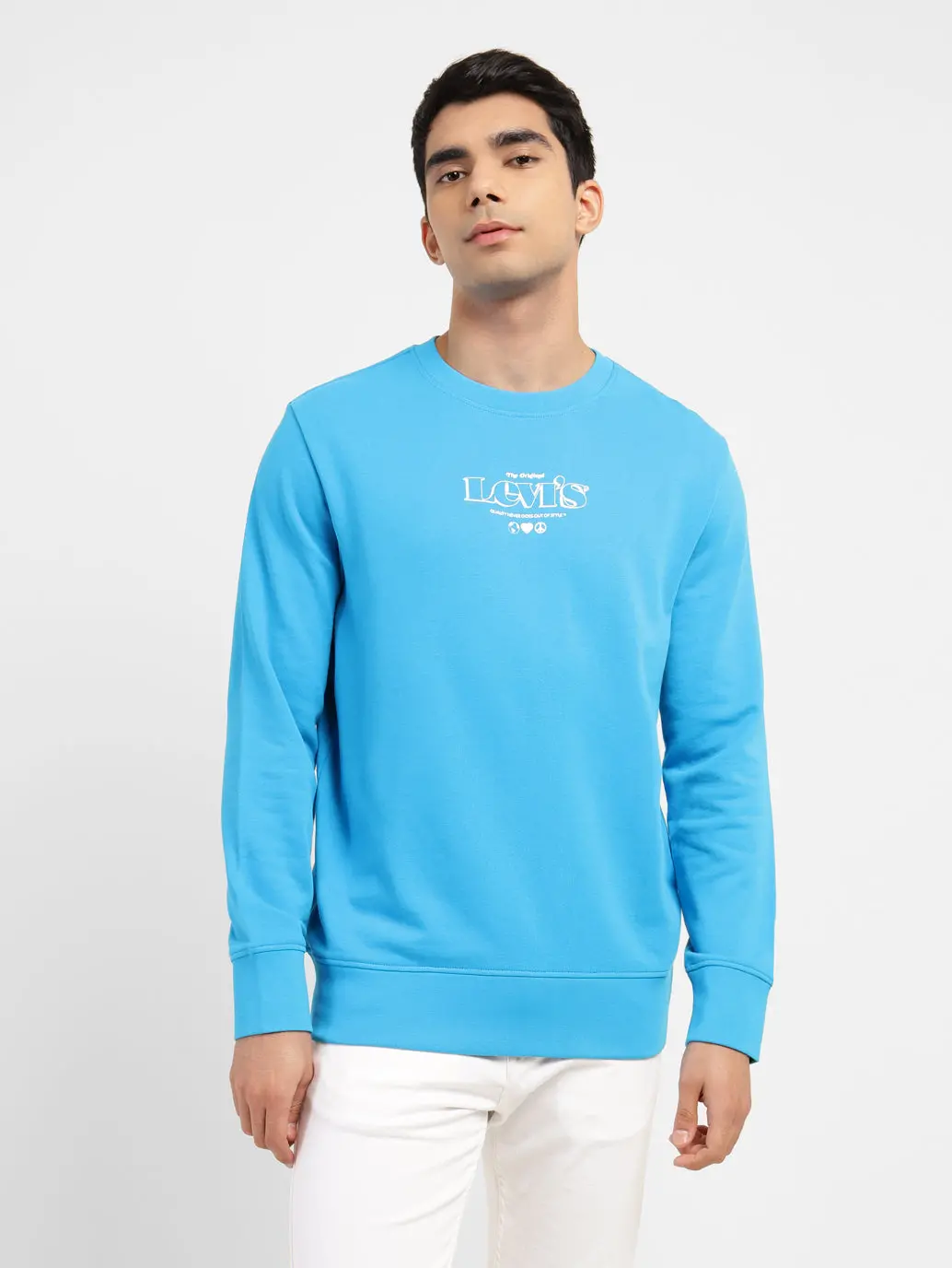 Men's Brand Logo Crew Neck Sweatshirt 1