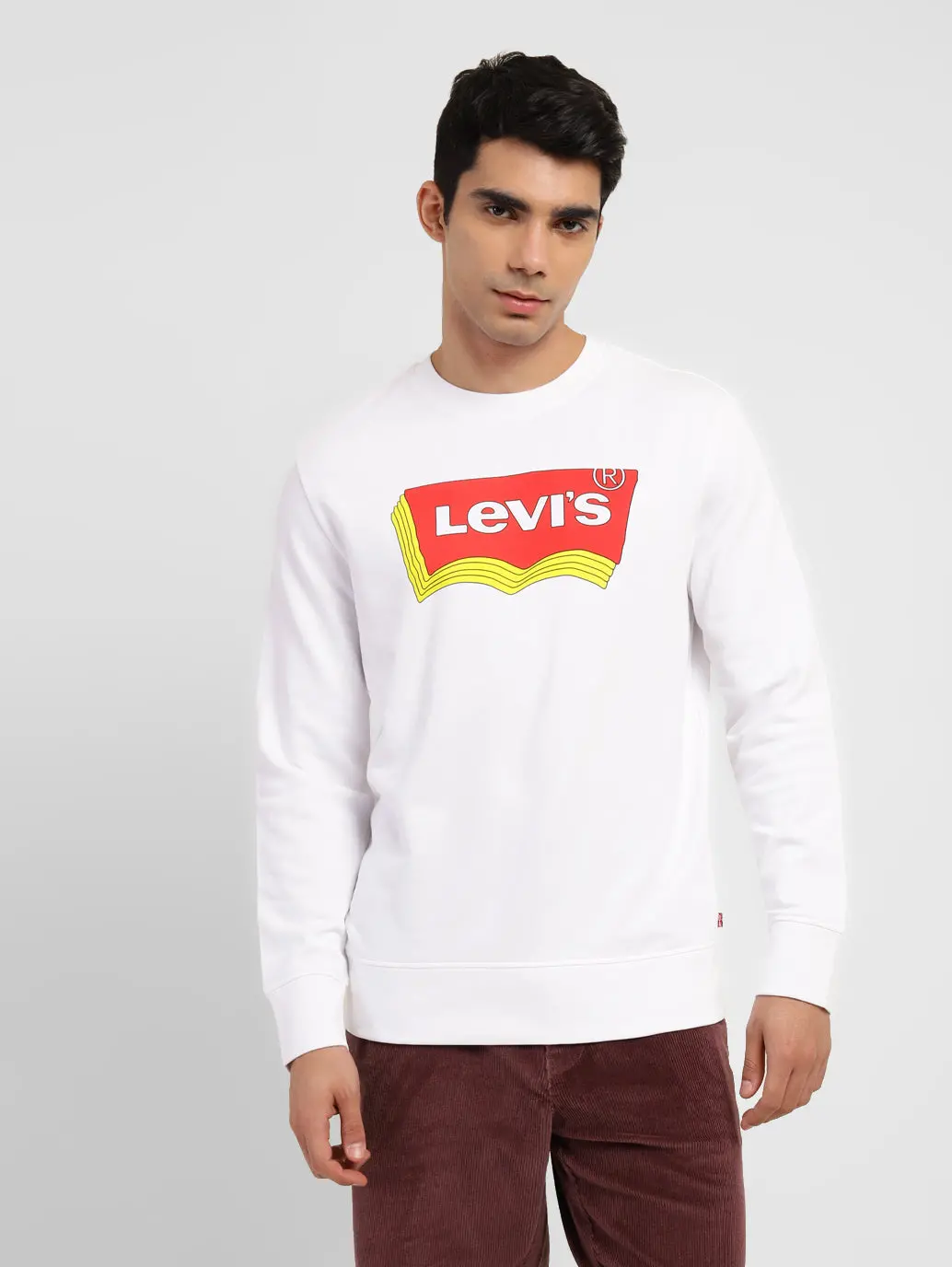 Men's Brand Logo Crew Neck Sweatshirt 1
