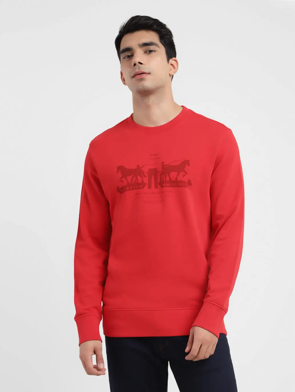 Men's Brand Logo Crew Neck Sweatshirt 1