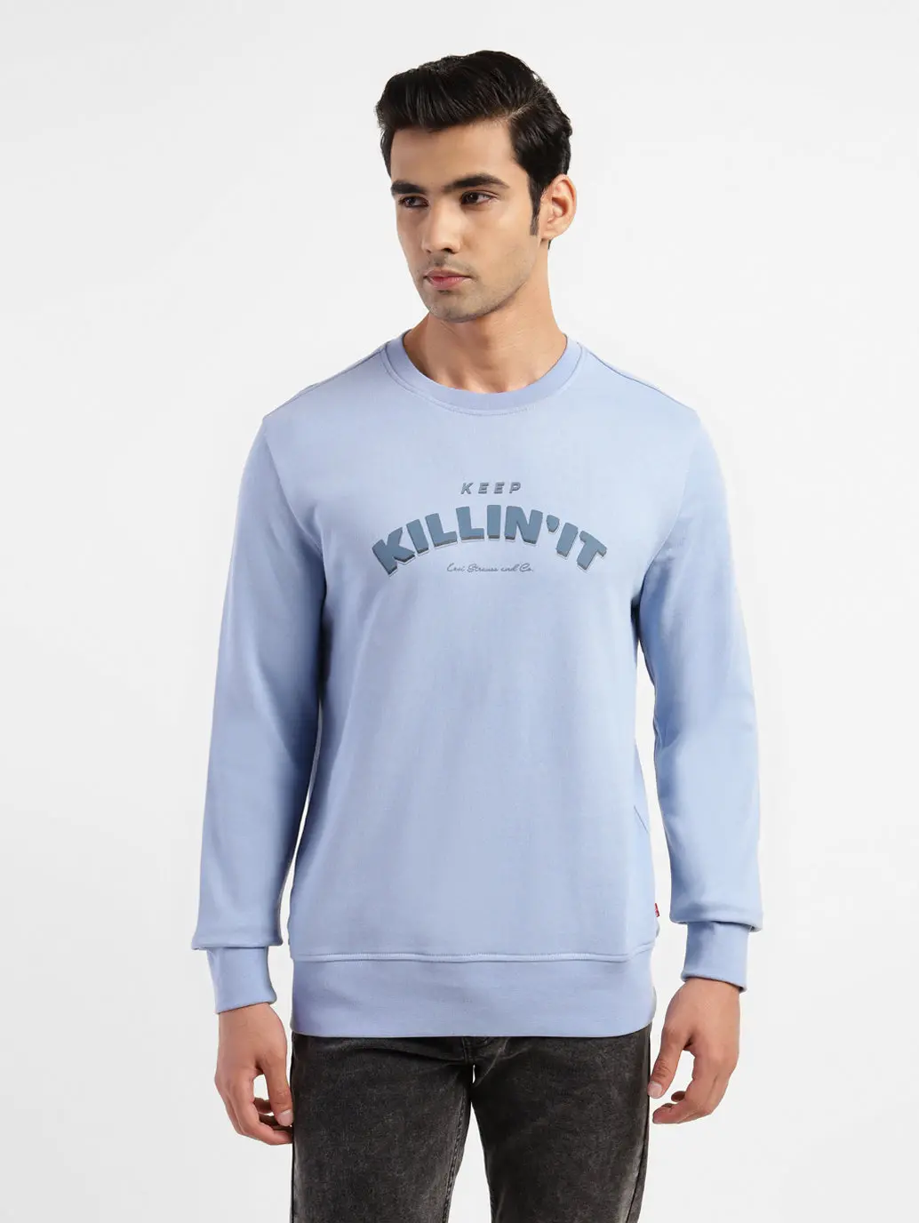 Men's Printed Crew Neck Sweatshirt 1
