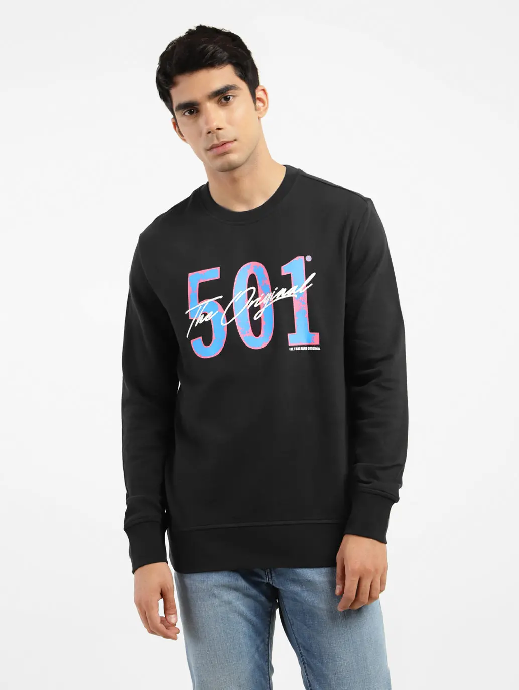 Men's Printed Crew Neck Sweatshirt 1