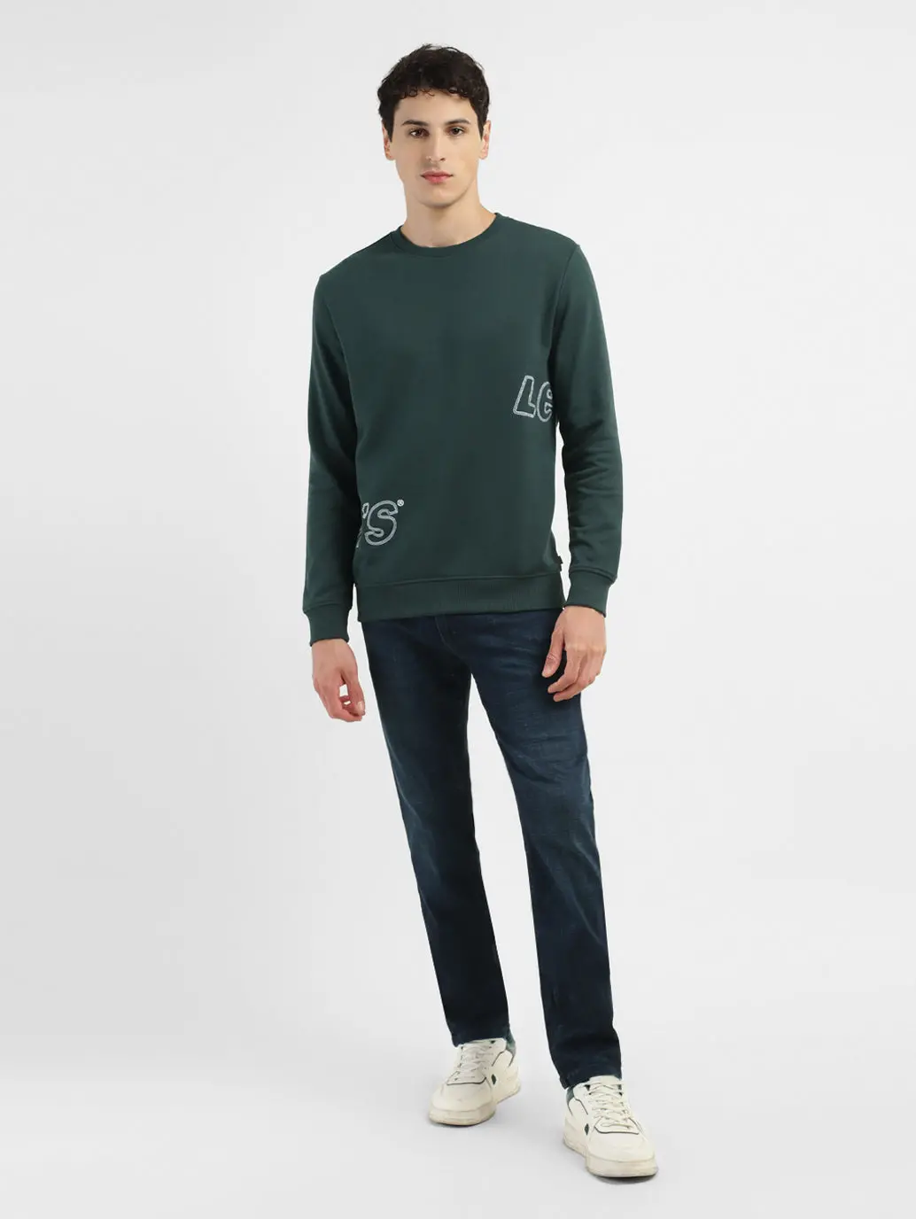 Men's Brand Logo Crew Neck Sweatshirt 1