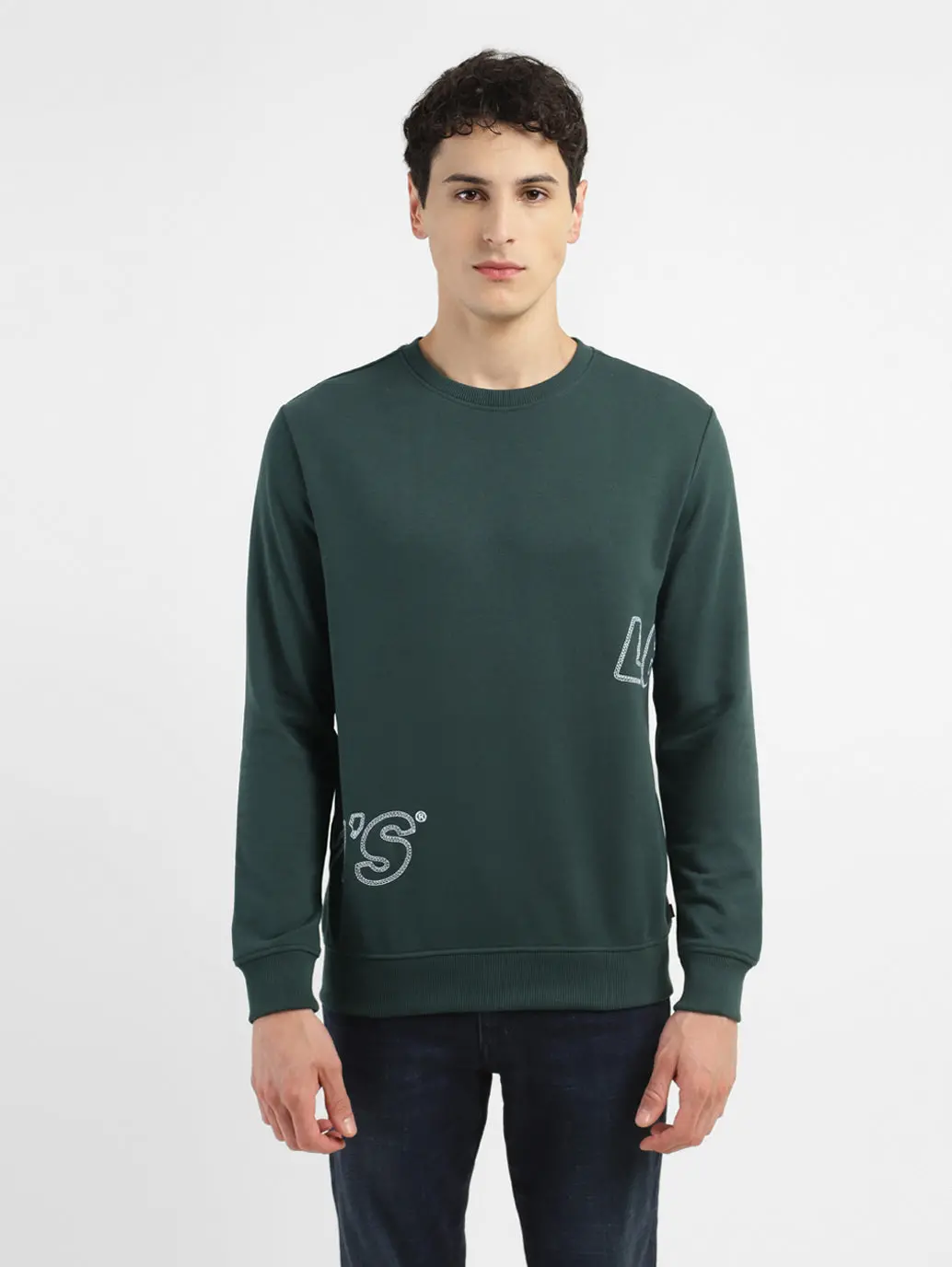 Men's Brand Logo Crew Neck Sweatshirt 2