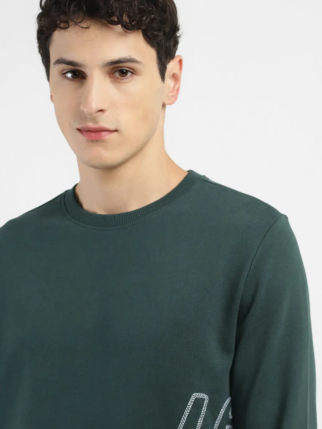 Men's Brand Logo Crew Neck Sweatshirt 5