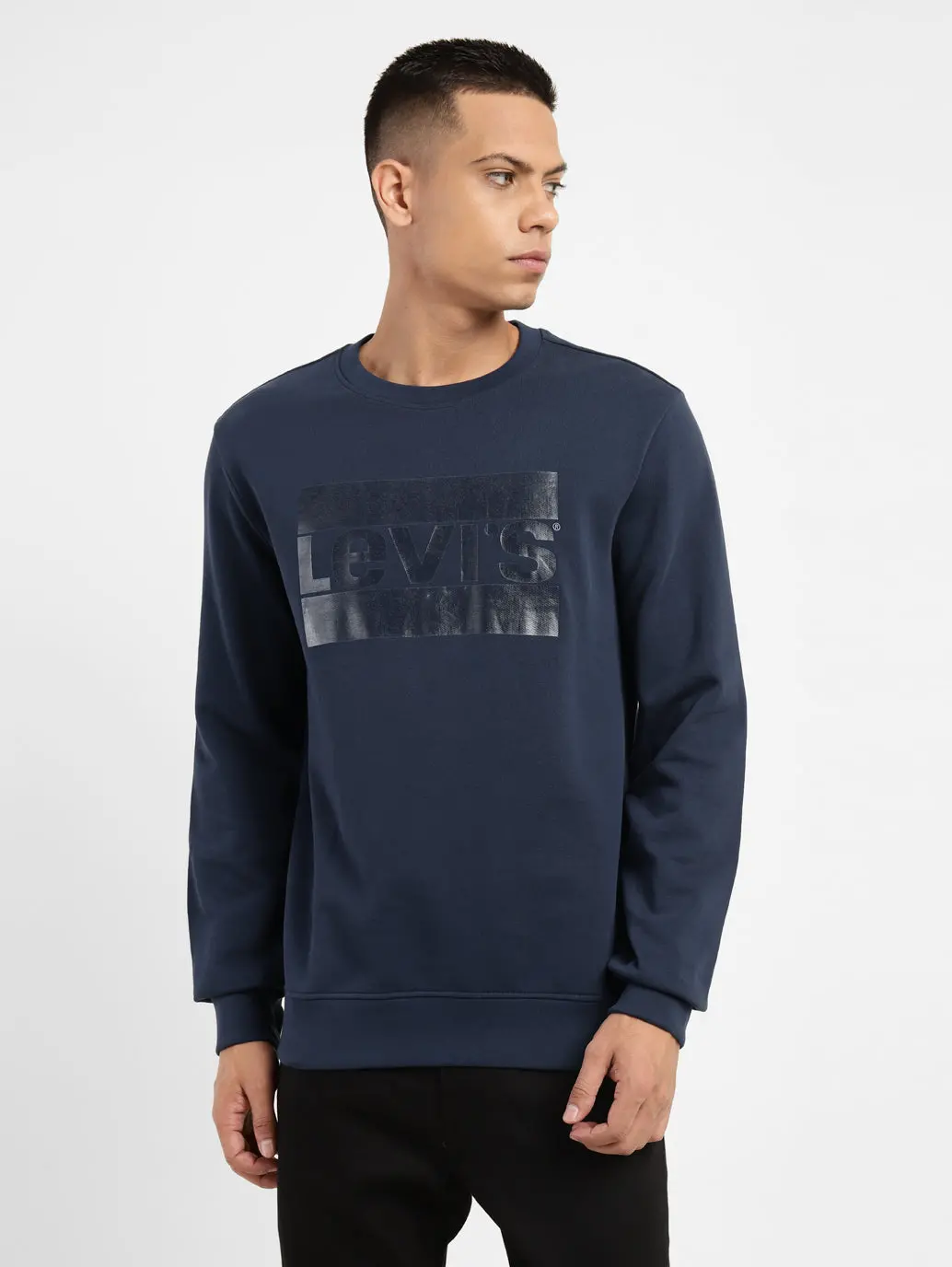 Men's Brand Logo Crew Neck Sweatshirt 1