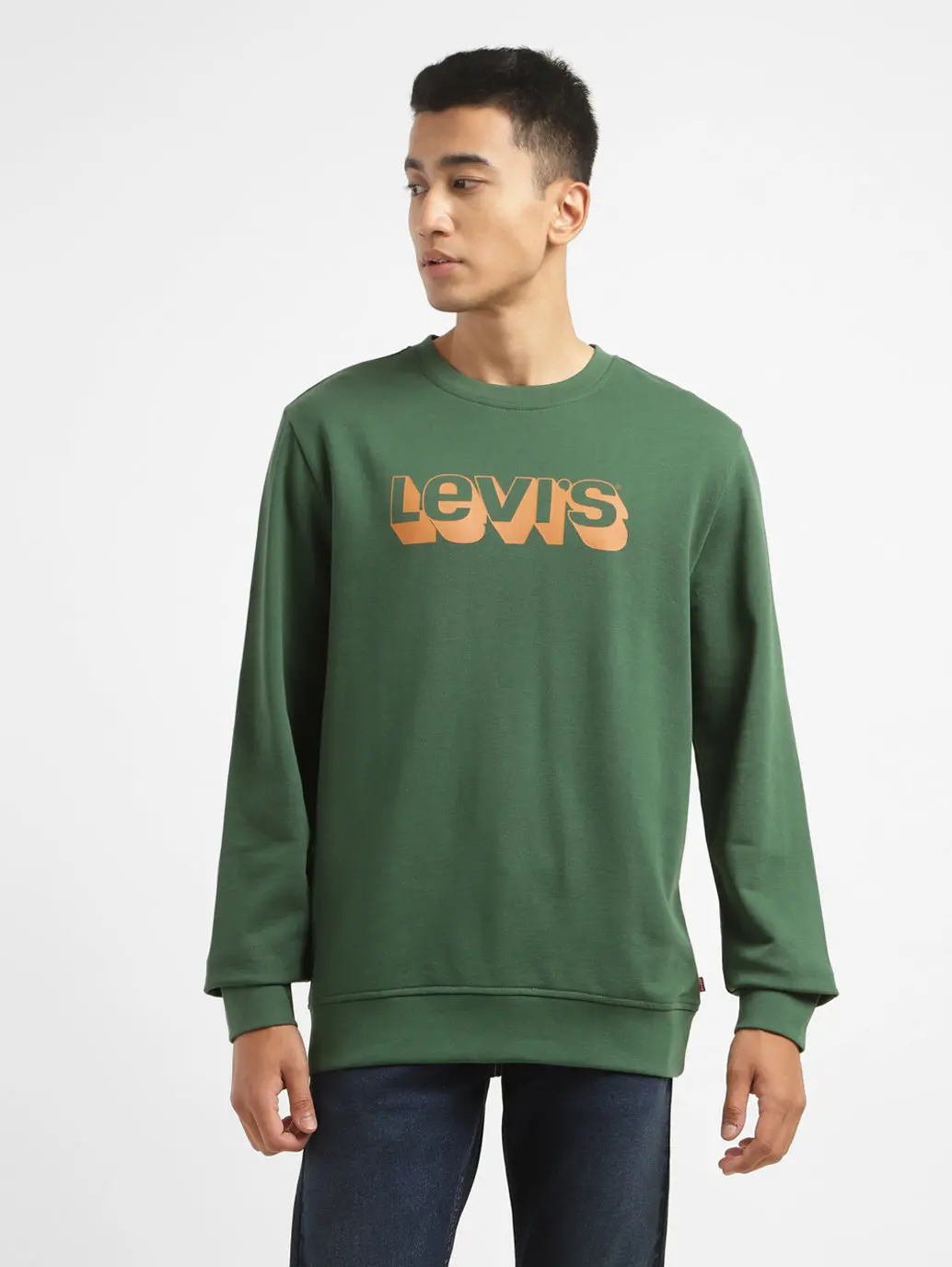 Men's Brand Logo Crew Neck Sweatshirt 1