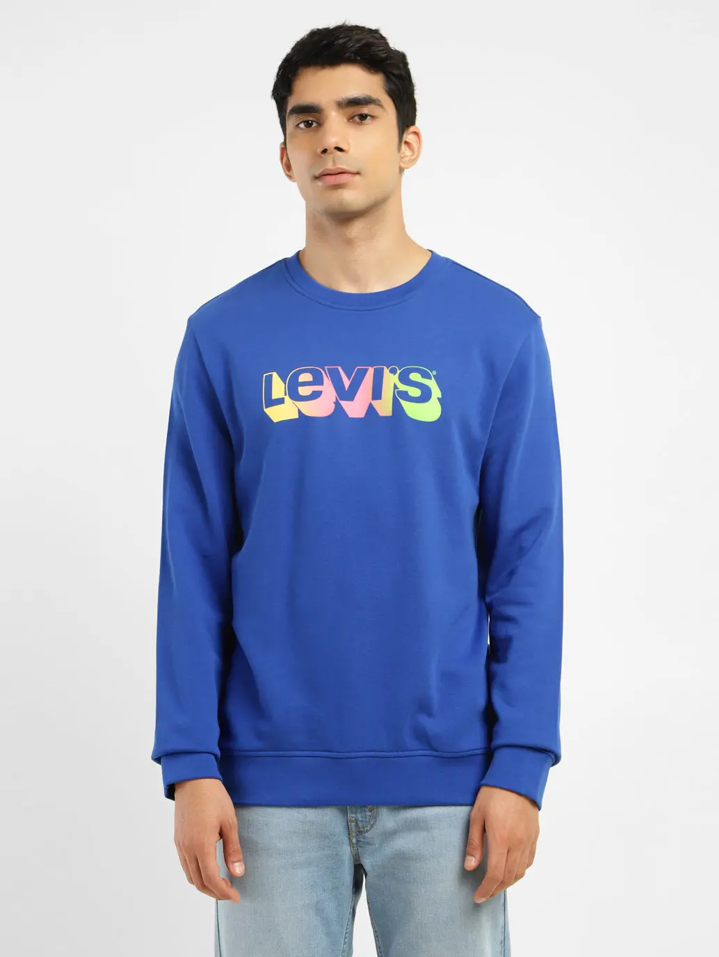 Men's Brand Logo Crew Neck Sweatshirt 1