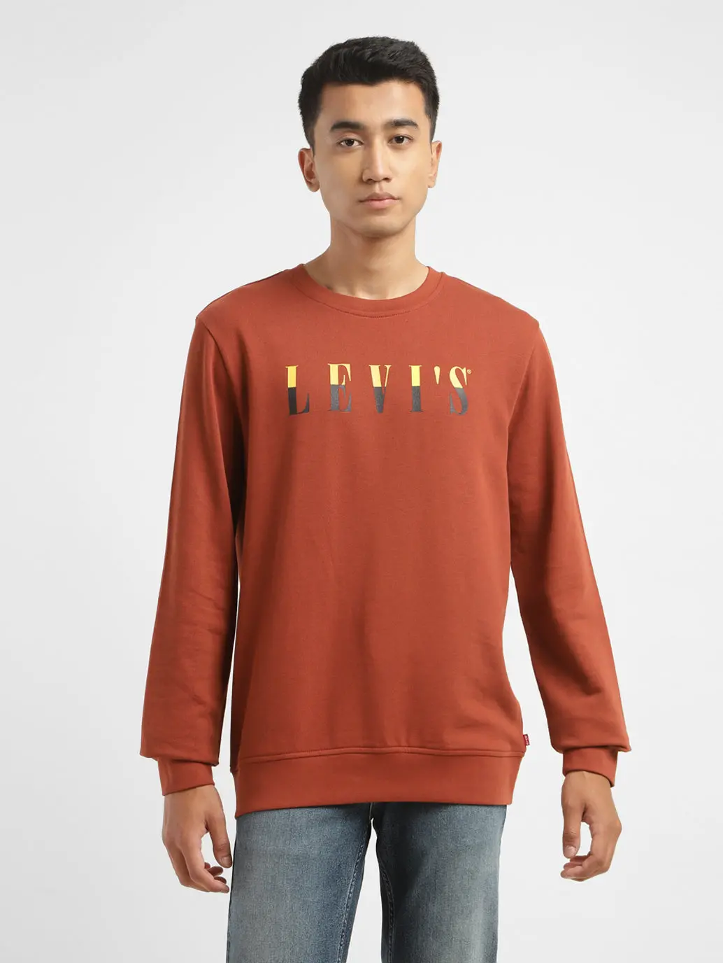 Men's Brand Logo Crew Neck Sweatshirt 1