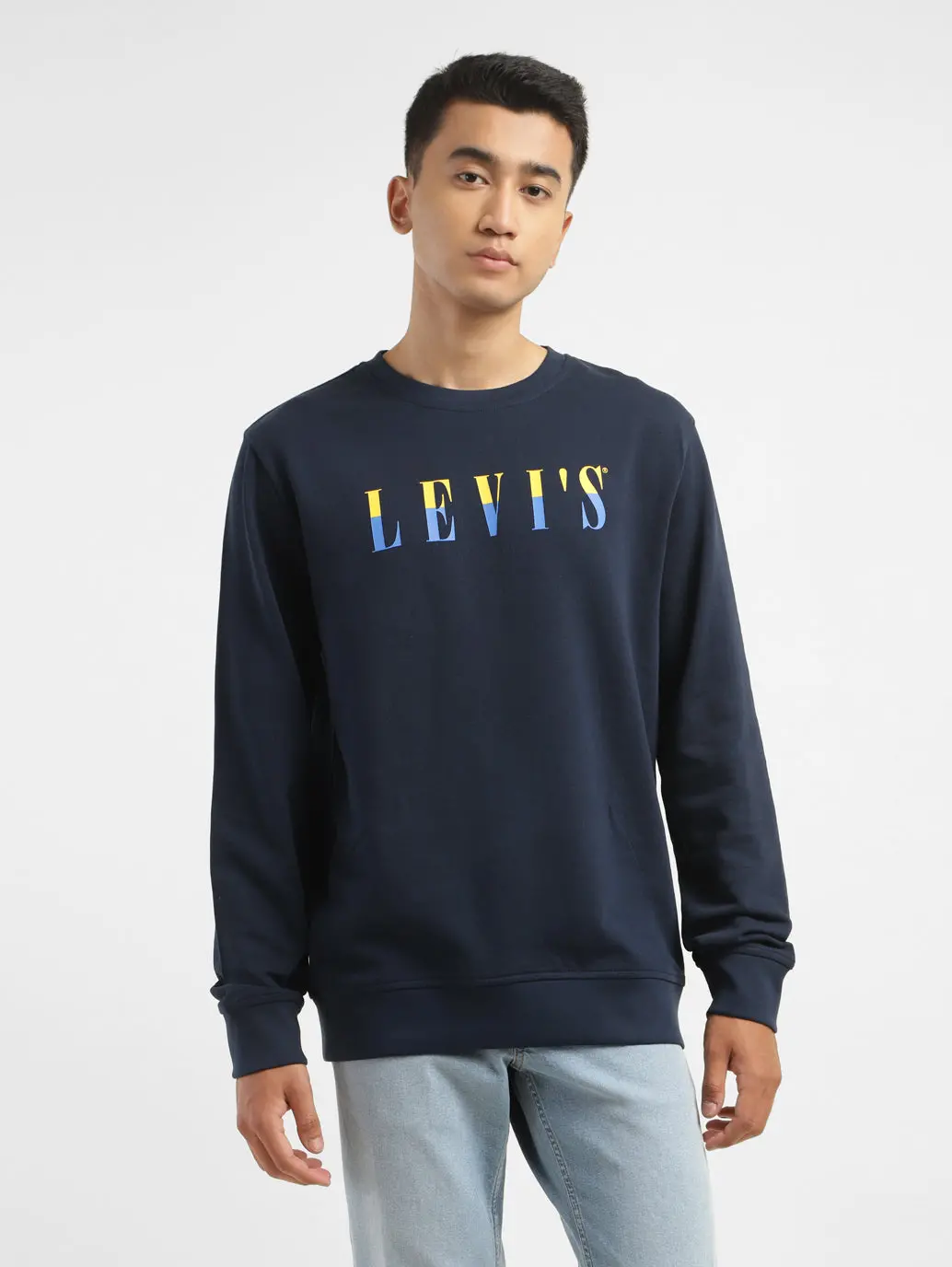 Men's Brand Logo Crew Neck Sweatshirt 1