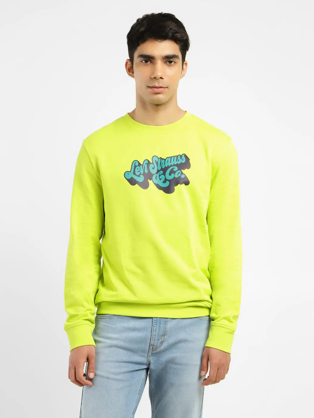 Men's Brand Logo Crew Neck Sweatshirt 1