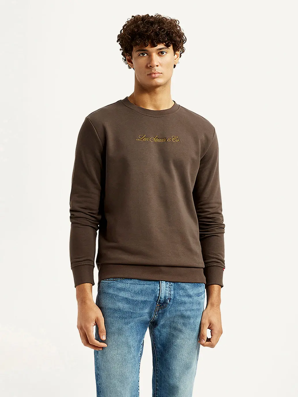 Men's Brand Logo Crew Neck Sweatshirt 1