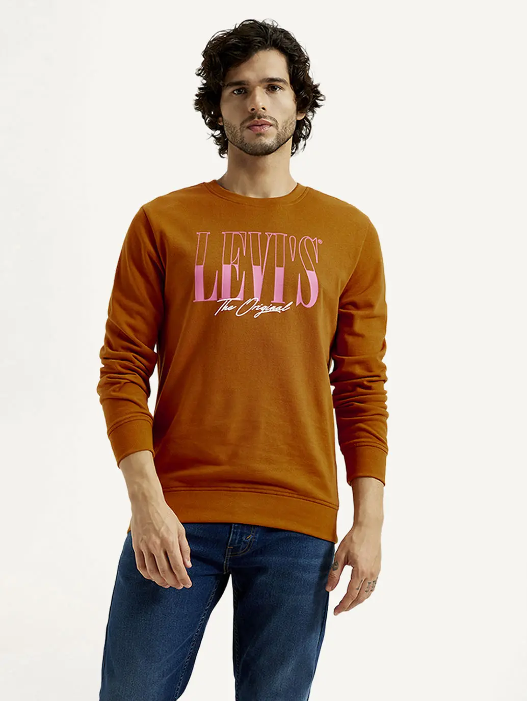 Men's Printed Round Neck Sweatshirt 1