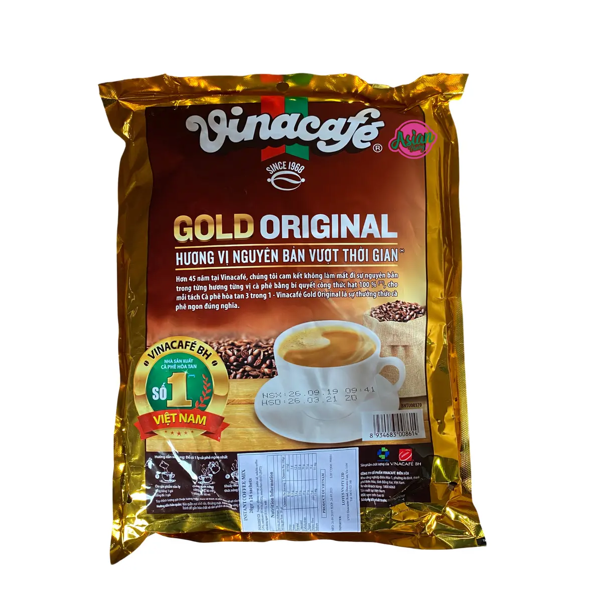 Vinacafe Instant Coffee Mix 20Pk 480G 1
