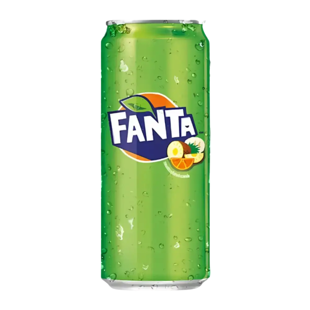 Fanta Fruit Punch Flavoured Drink (Green Soda) 325Ml 3