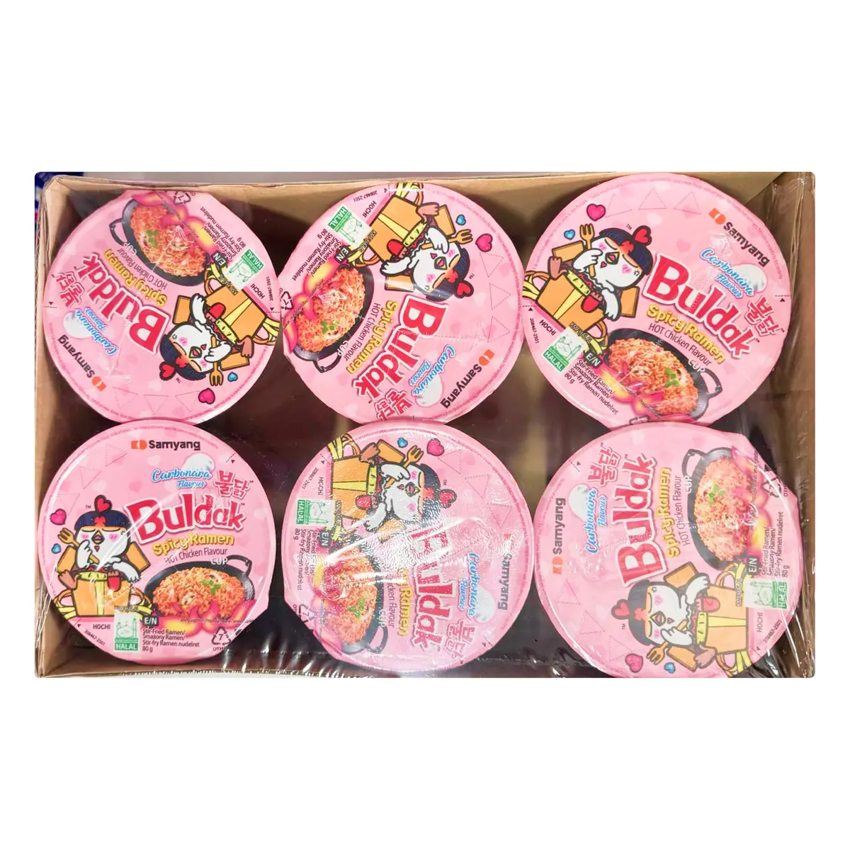 Samyang Buldak Carbonara Ramen Cup (6 Pack) 1