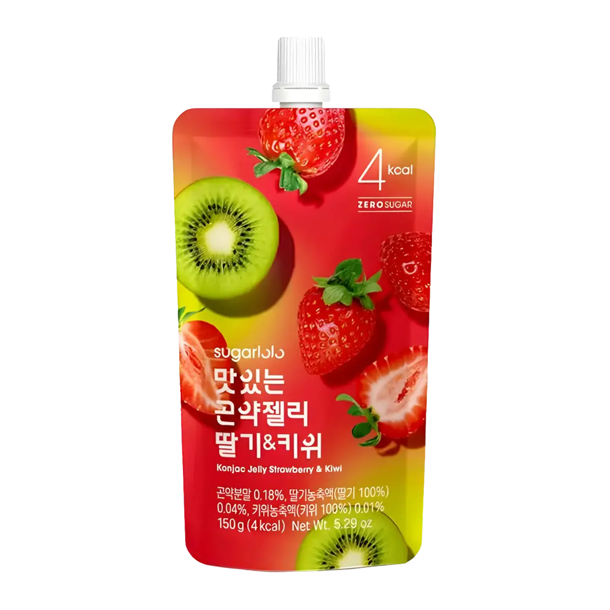 Sugarlolo Konjac Jelly Strawberry Kiwi Zero Sugar 150G 1
