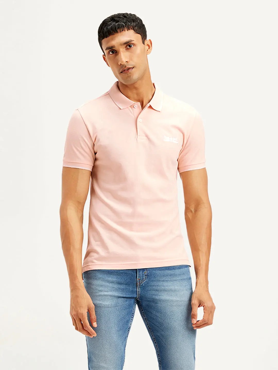 Men's Solid Slim Fit Polo T-Shirt 1