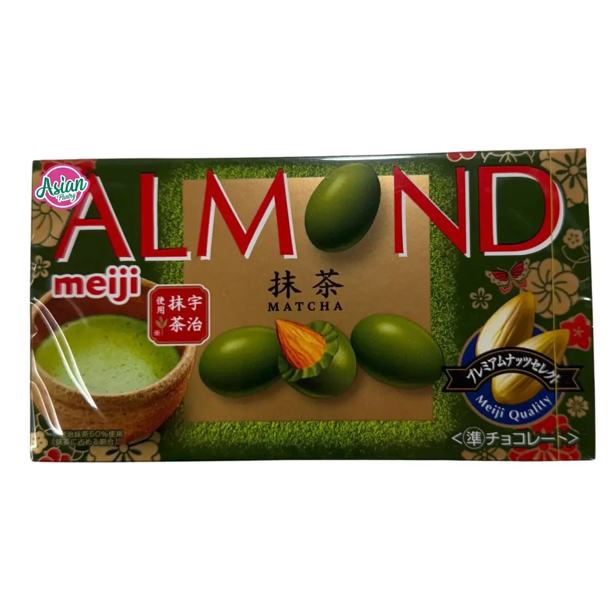 Meiji Almond Chocolate Matcha 58G 1