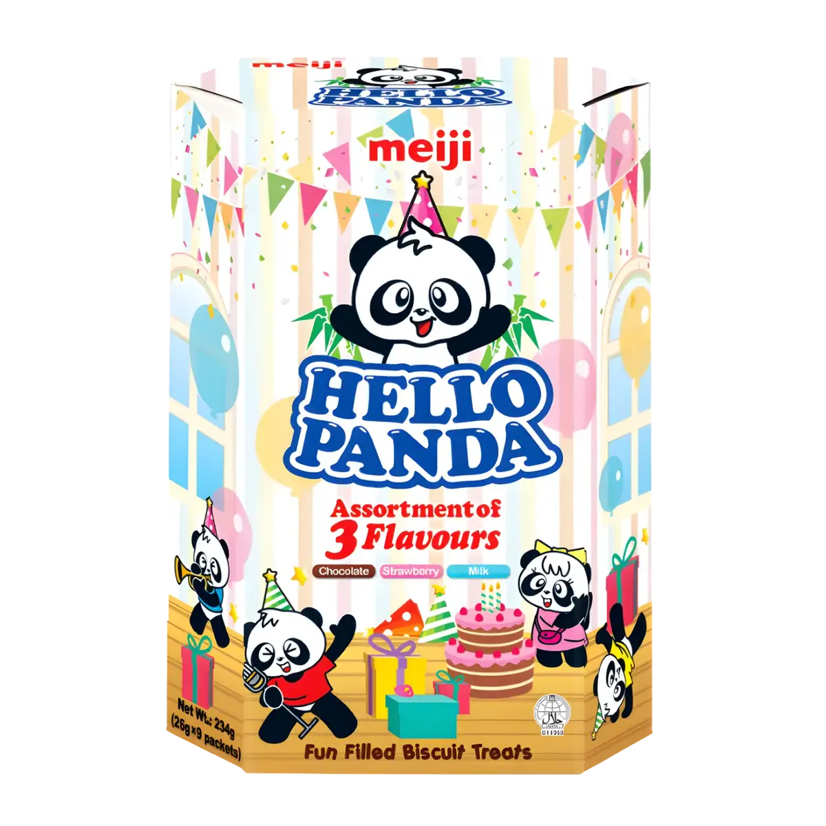 Meiji Hello Panda Assortment Of 3 Flavours 10Pk 260G 1