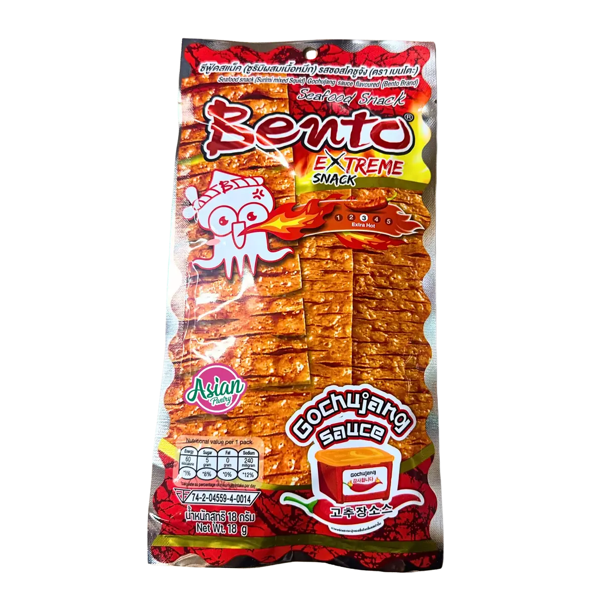 Bento Seafood Snack Gochujang Sauce Flavour 18G 1