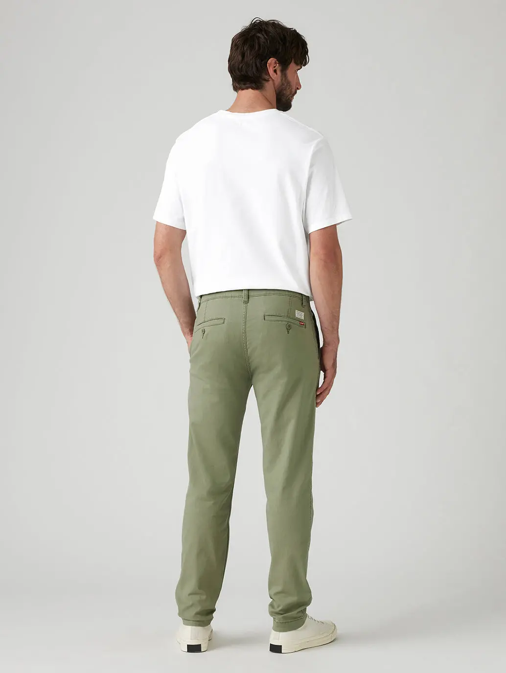 Men's Green Regular Fit Chinos 4