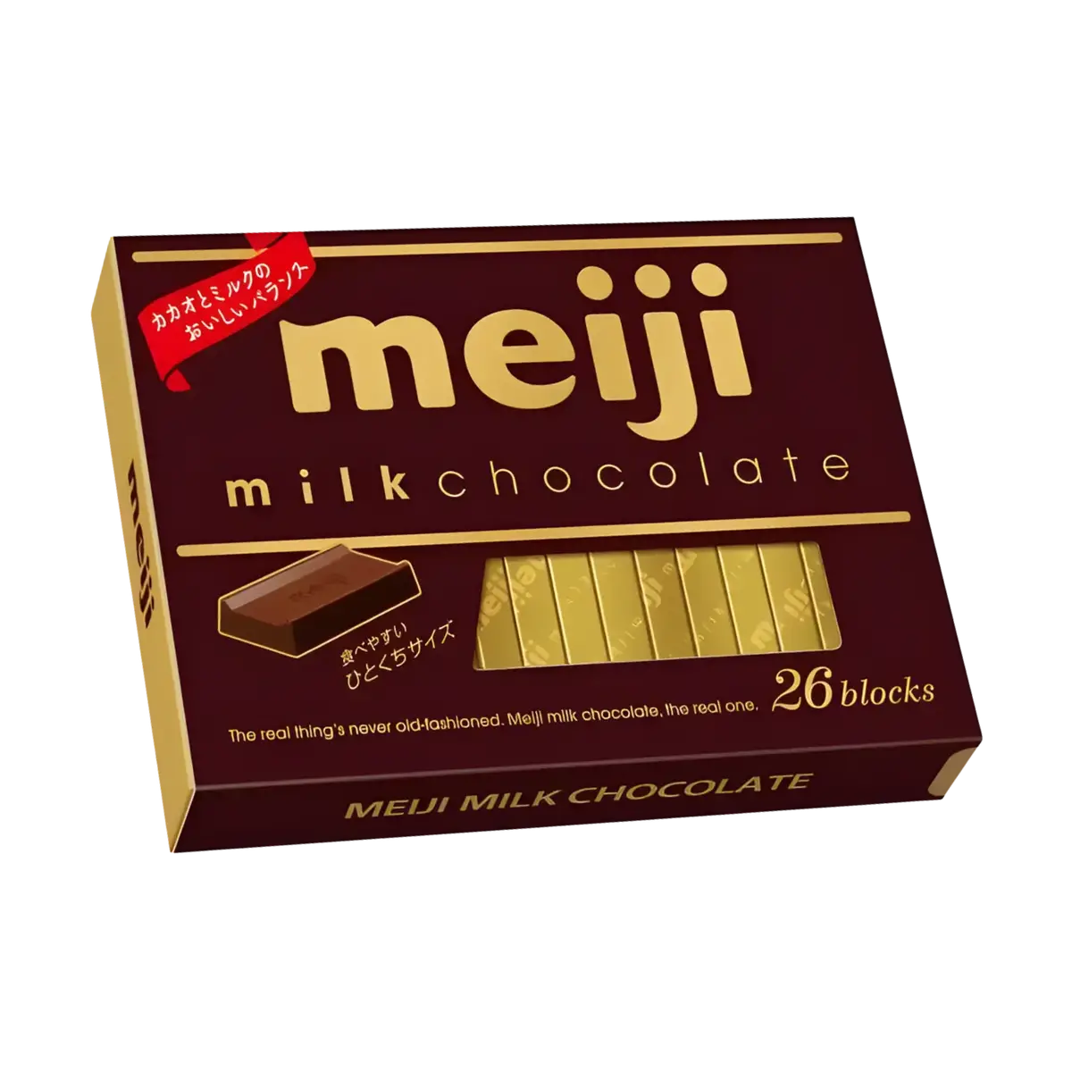Meiji Milk Chocolate Box 26 Blocks 120G 1