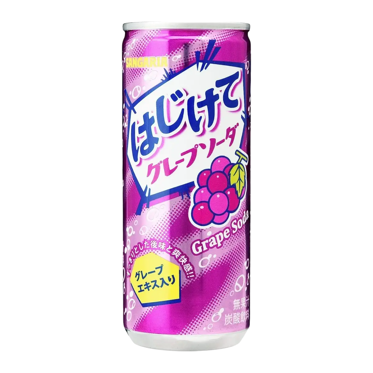 Sangaria Hajikete Grape Soda Can 250Ml 1