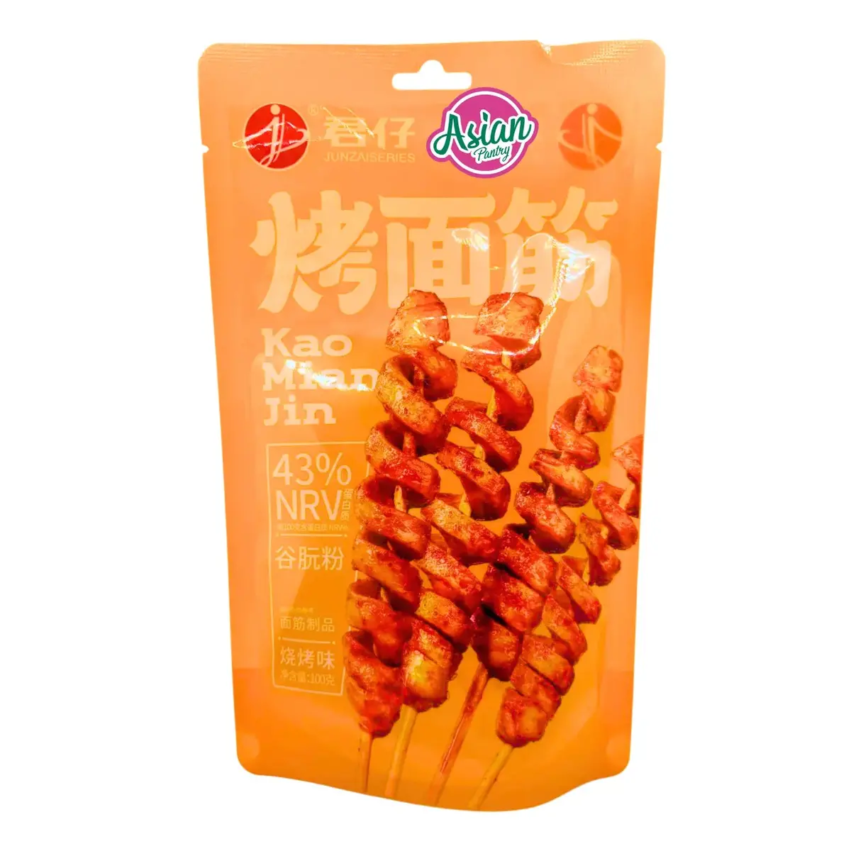 Junzai Kao Miao Jin Gluten Sticks Bbq Flavour 100G 1