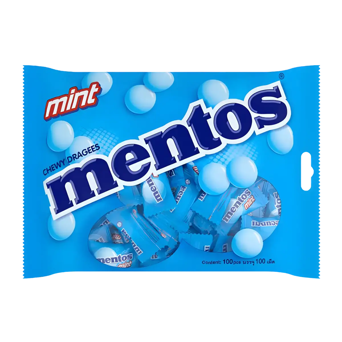 Mentos Mint Chewy Candy 100Pcs 270G 1