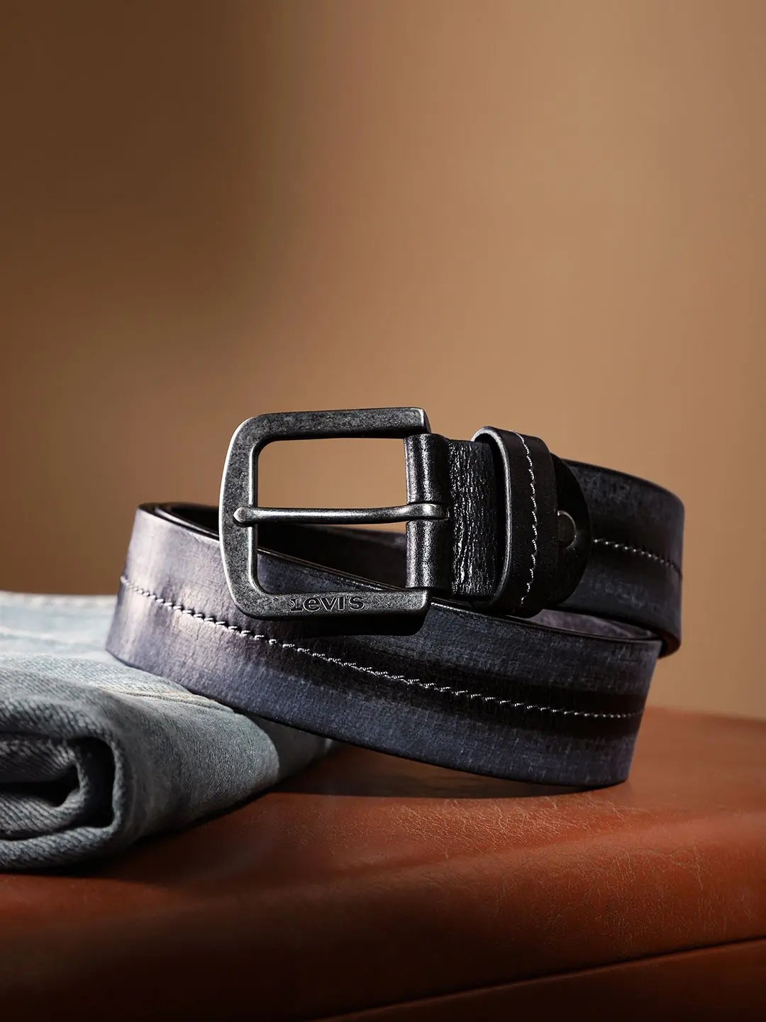 Men's Black Solid Belt 1