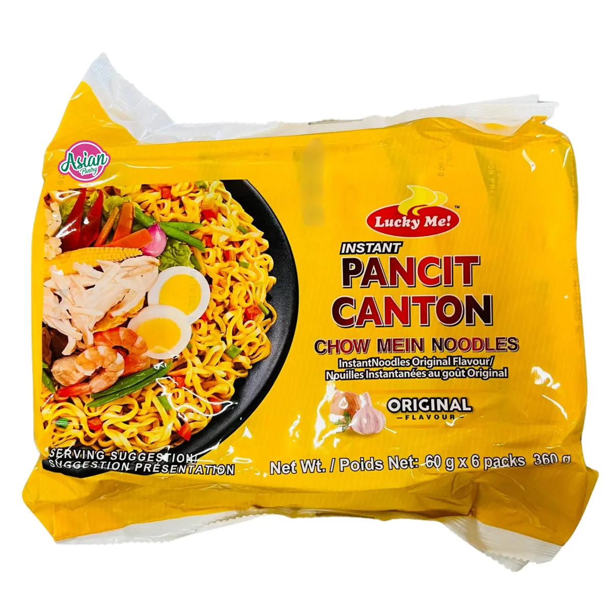 Lucky Me! Pancit Canton Regular Instant Stir-Fried Noodles 1
