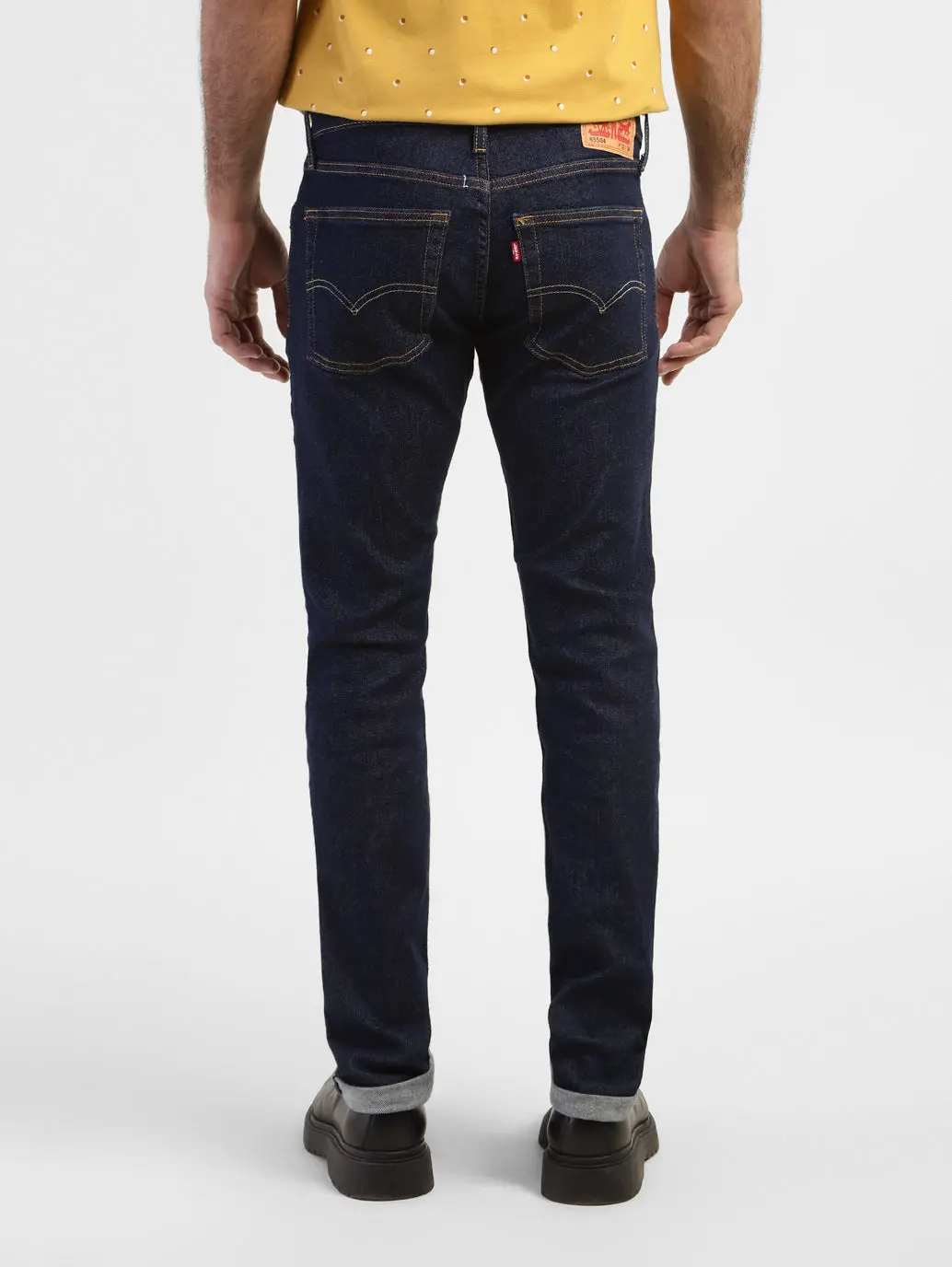 Men's 65504 Blue Skinny Fit Mid Rise Jeans 3