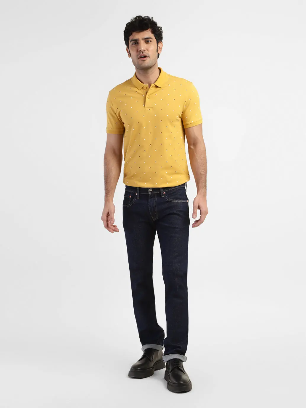 Men's 65504 Blue Skinny Fit Mid Rise Jeans 5